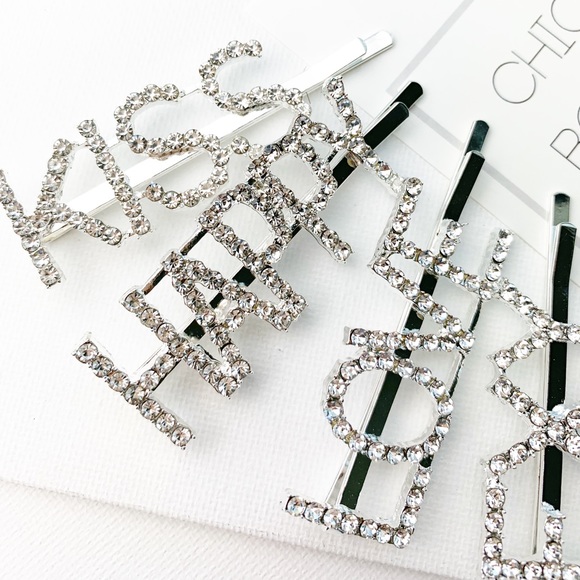PRETTY Faux Diamond Hair Pins - Picture 3 of 7